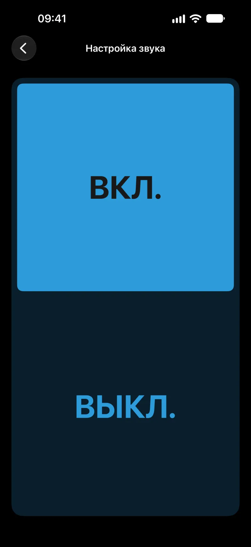 Экран настройки звука в BimmerLink на iPhone